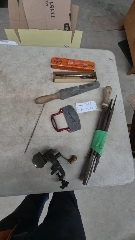 Snell-Clark Expansive Bits in Original Package. Tomatoes cutter files. Grinder