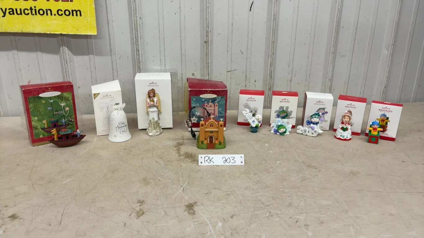 Hallmark Keepsake Christmas Ornaments Including Noah's Ark, Angels, Snowmen