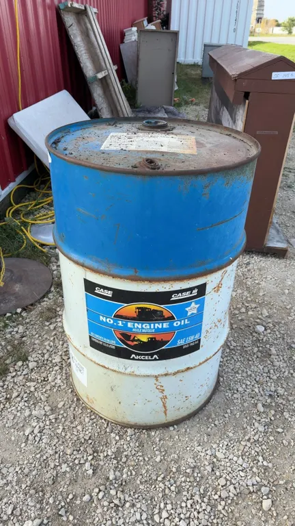 Empty 30 Gallon Oil Drum