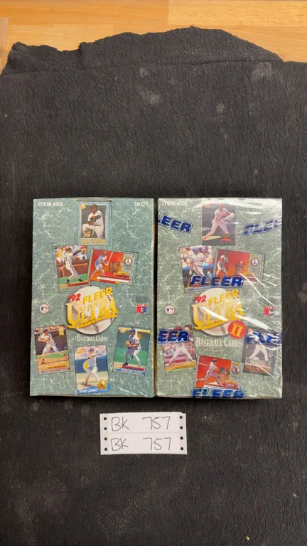 2 Boxes of Sealed 1992 Fleer Ultra Baseball Cards- Series 1 and 2