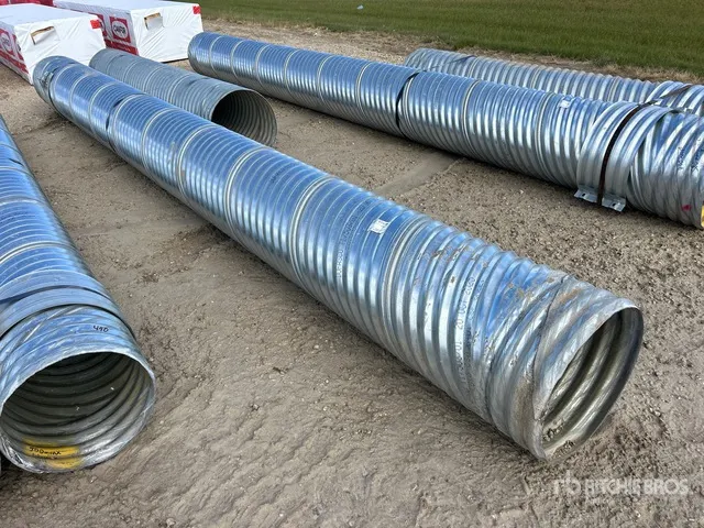 Quantity of (2) Culverts: 550-610mm Plus Coupler (Unused)