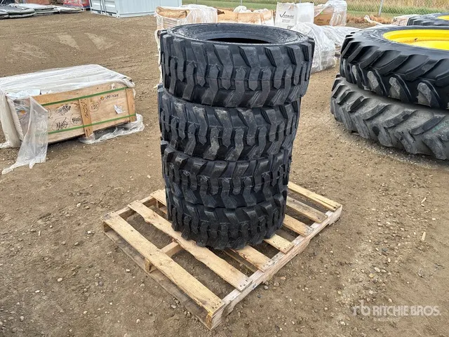 Quantity of (4) Maverick SKS-1 12-16.5 Skid Steer Tires (Unused)