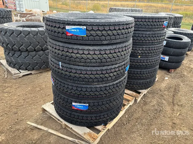 Quantity of (12) Truefast 11R24.5 Drive Tires (Unused)