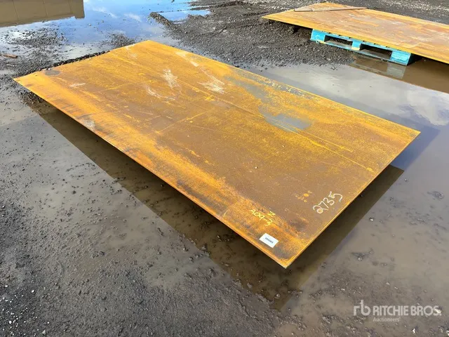 Quantity of 5 ft x 10 ft (0.5 in Thick) Steel Plates