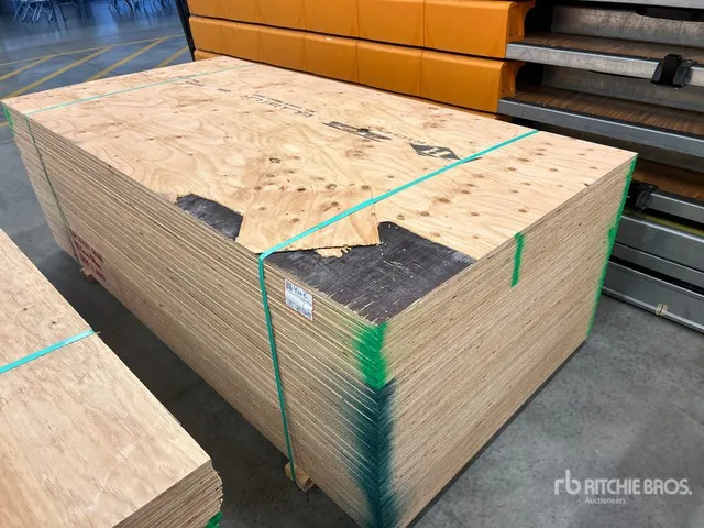 Quantity of (50) 5/8 in 4x8 CSP/DFP No Stamp Plywood (Unused)