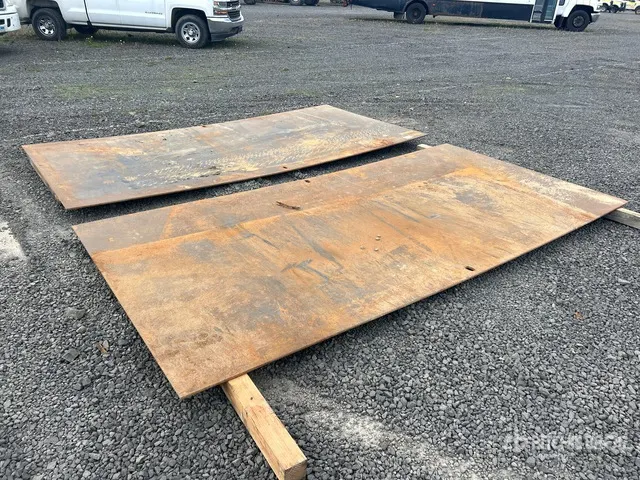 Quantity of (2) 6 ft 0.75 in x 12 ft (0.375 in Thick) Steel Plates