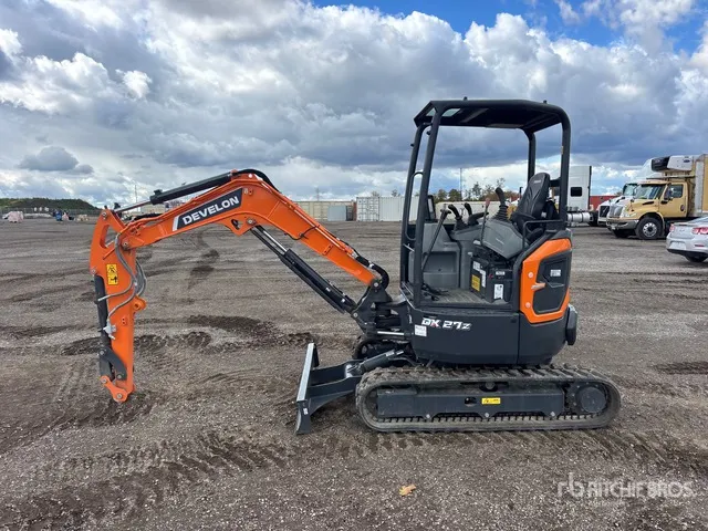 2023 Develon DX27Z-7 Mini Excavator (Unused)