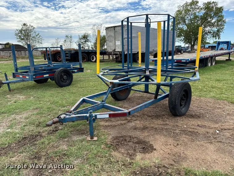 Coiled pipe trailer