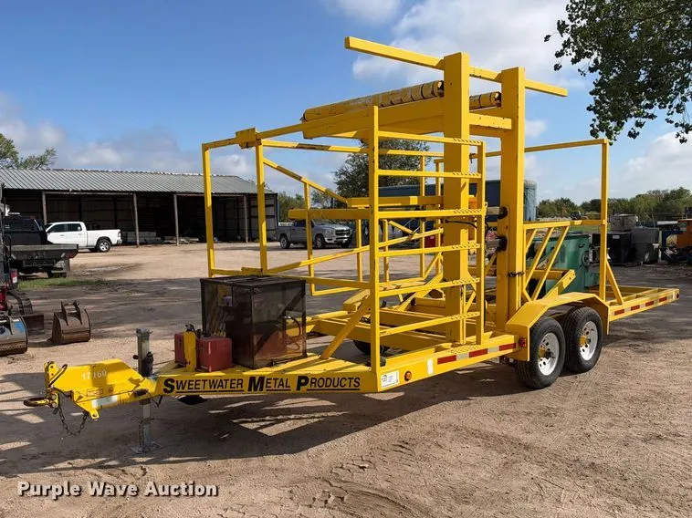 2006 Sweet Water Metal Works coiled pipe trailer