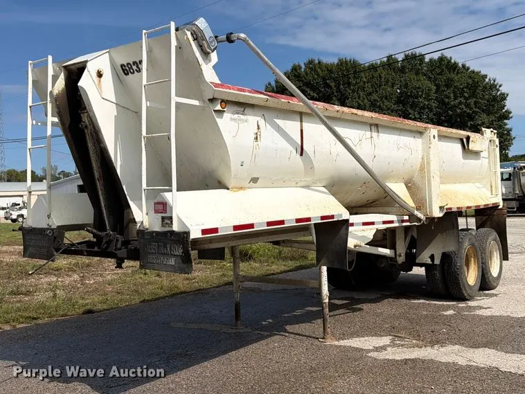 1996 Western Construction Components STR26 end dump trailer