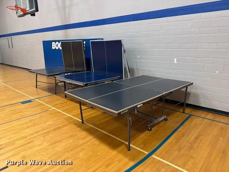 (3) ping pong tables