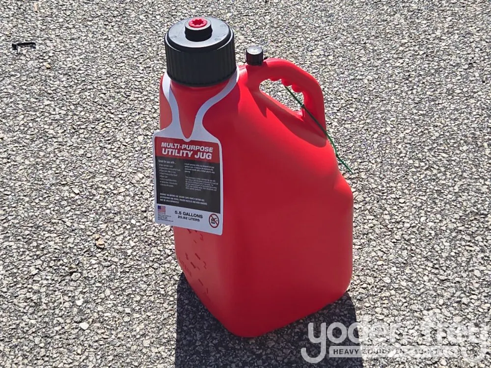 Unused 5 Gal Liquid Utility Jug, Red