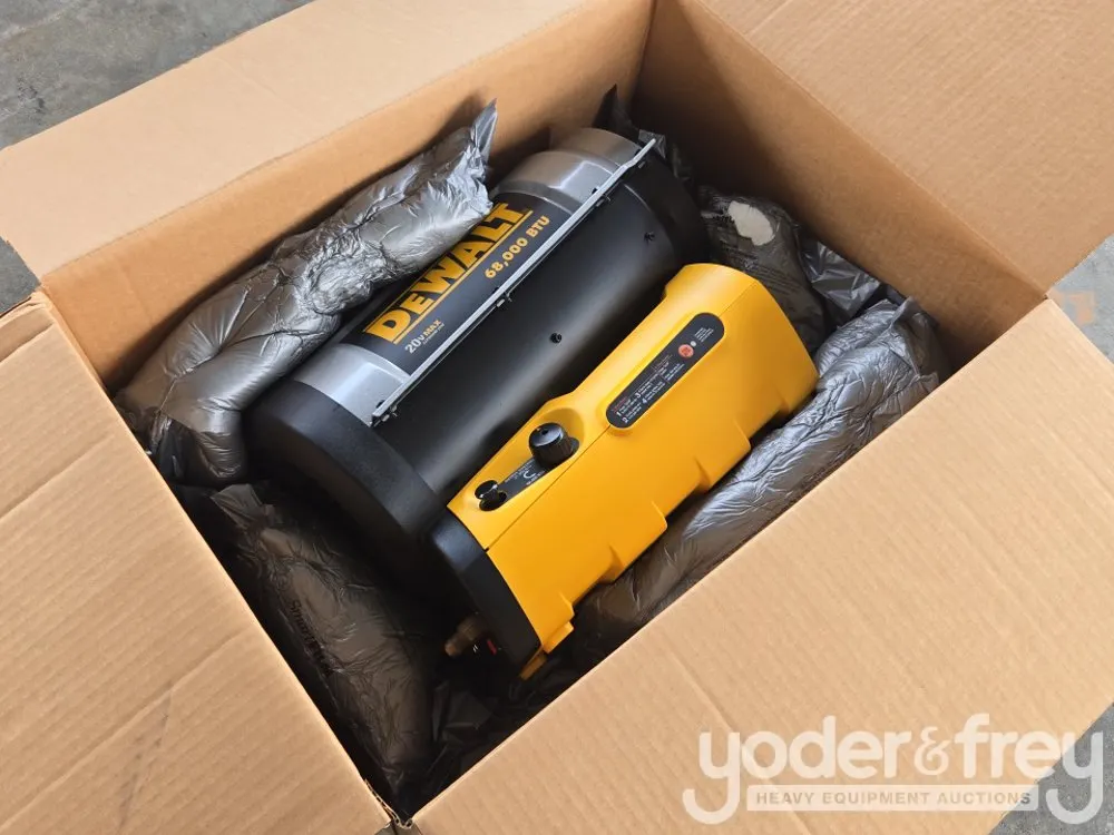 Unused Dewalt 68,000 BTU Forced Air Heater 20 Volt, Battery or 120 Volt AC