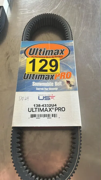 OFFSITE - New ultimax pro 138-4332u4 snowmobile belt