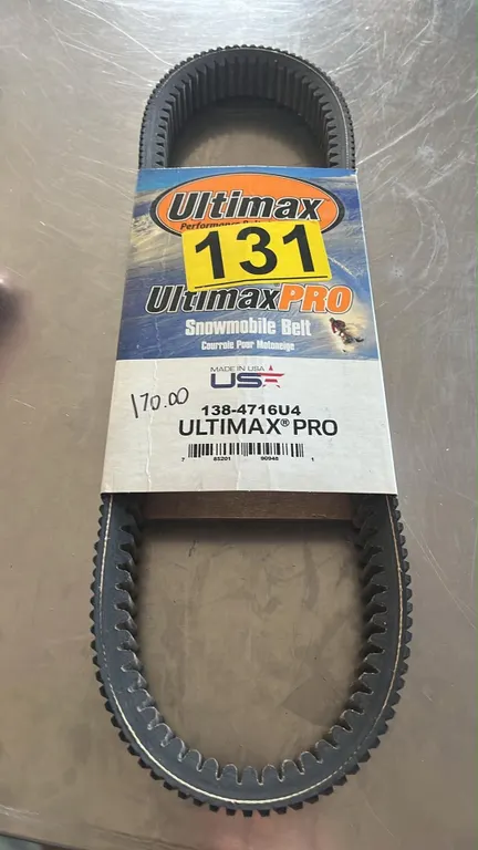OFFSITE - New ultimax pro 138-4716u4 snowmobile belt