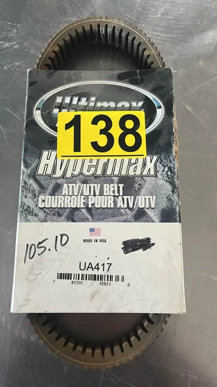 OFFSITE - New Ultimax hypermax ua417 atv belt