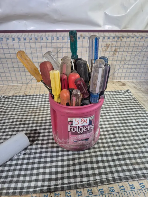 Assorted screwdrivers.