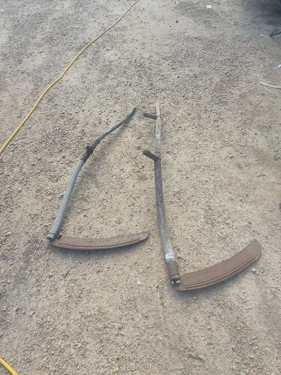 2 antique sickles.