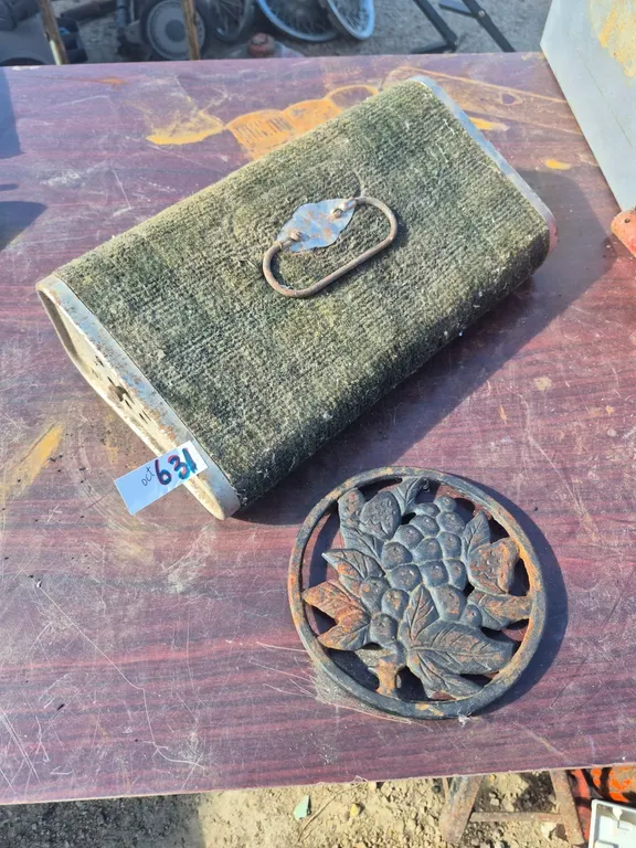 Antique foot warmer and trivet