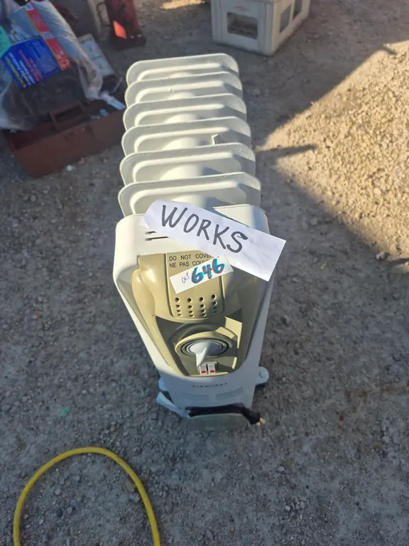 Air works, brand electric heater.