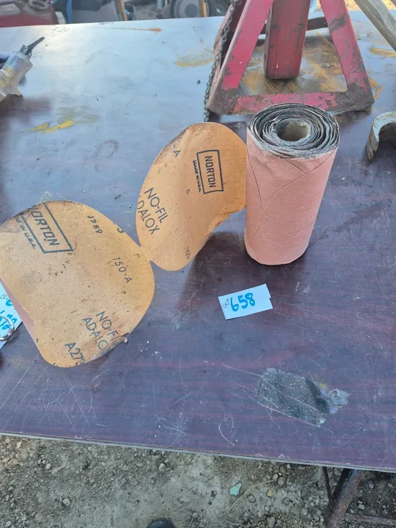Norton brand sandpaper.
