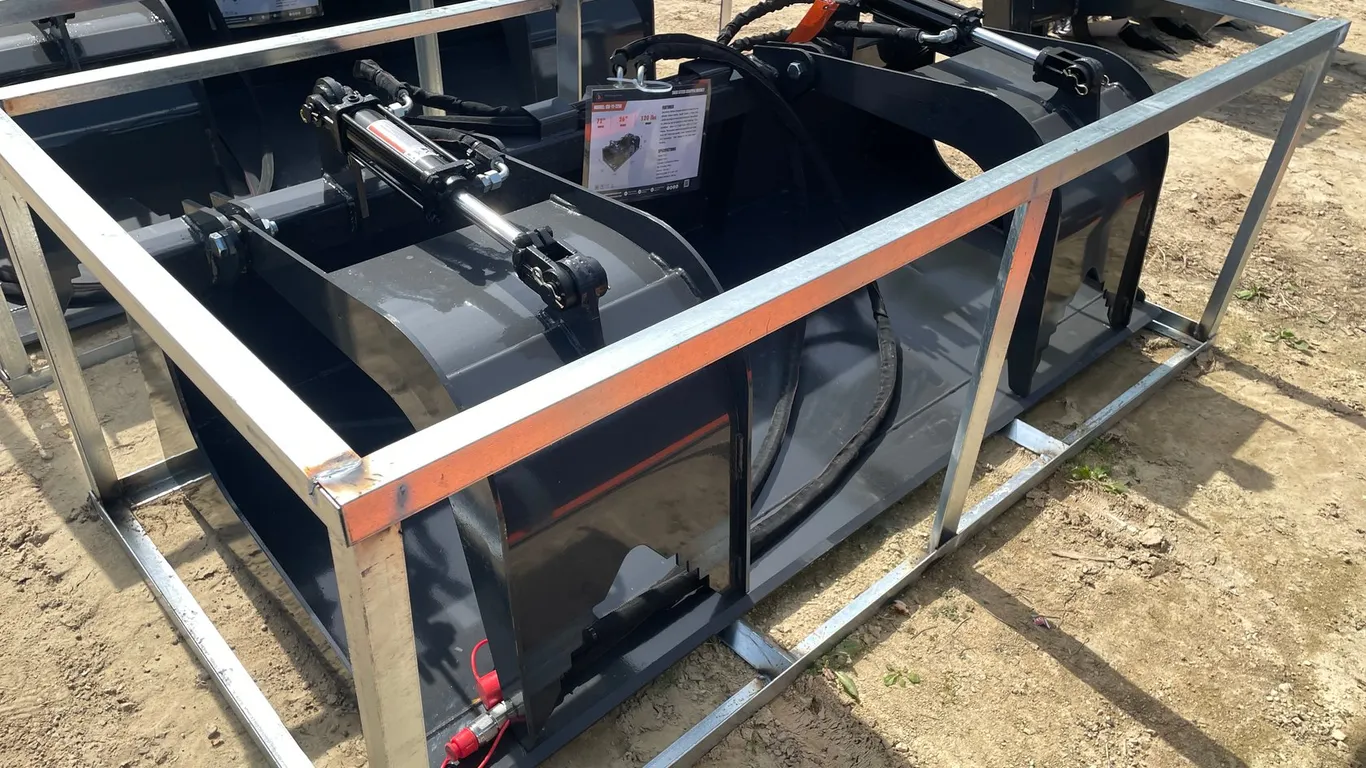 Wolverine Skid Steer Grapple Bucket Attachment