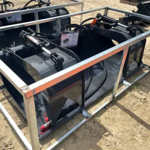 Wolverine Skid Steer Grapple Bucket Attachment
