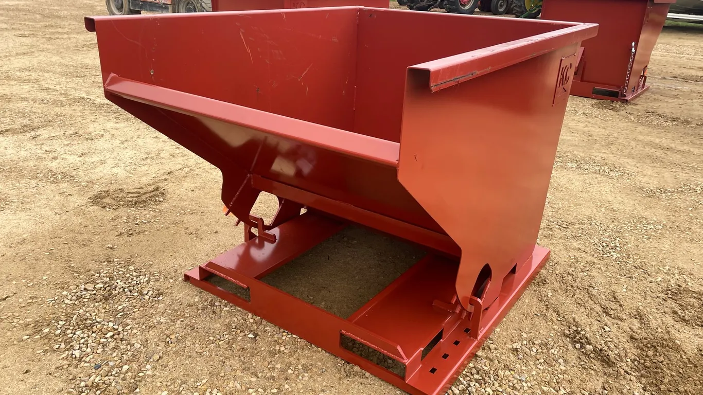 New KC Self Dumping Hopper with Fork Pockets