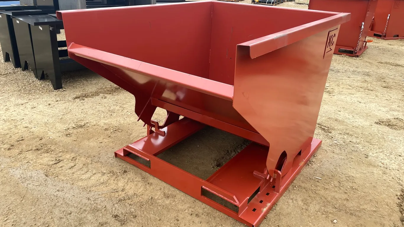 New KC Self Dumping Hopper with Fork Pockets
