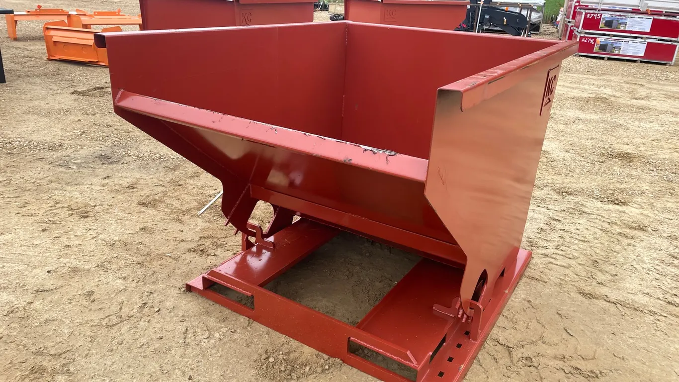 New KC Self Dumping Hopper with Fork Pockets