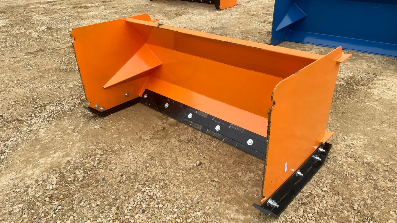 New KC 72" Snow Pusher for Skid Steer