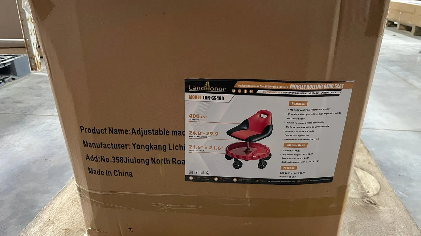 LandHonor Mobile Rolling Gear Seat