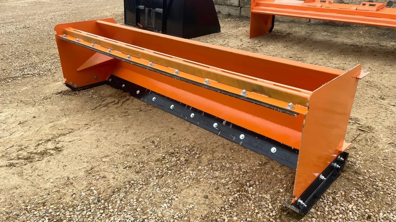 New KC 120" Snow Pusher Pull/Back for Skid Steer