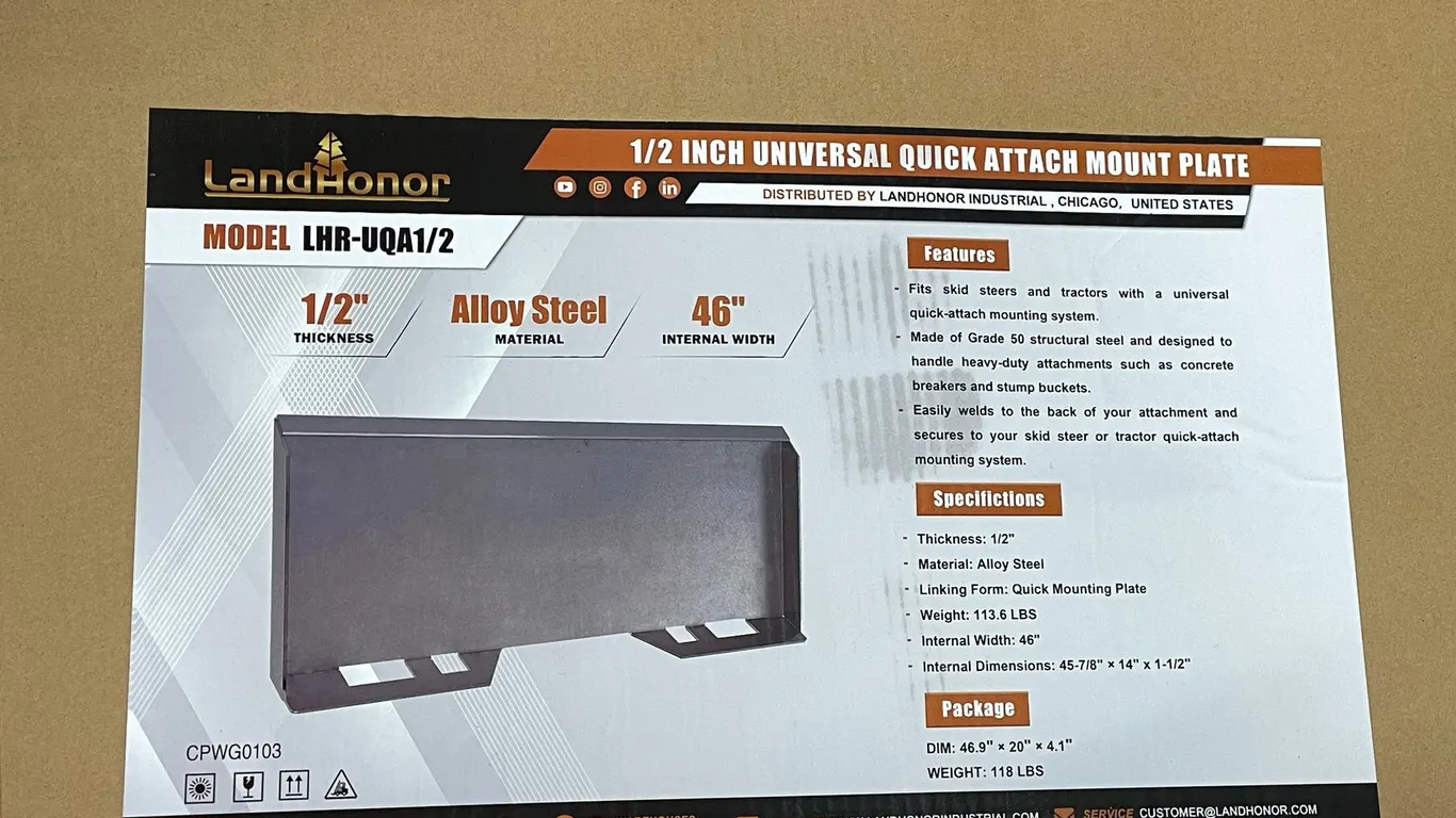 LandHonor 1/2" Universal Quick Attach Mount Plate