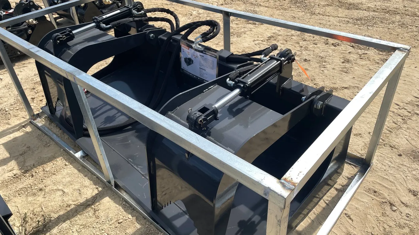Wolverine Skid Steer Grapple Bucket Attachment
