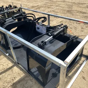 Wolverine Skid Steer Grapple Bucket Attachment