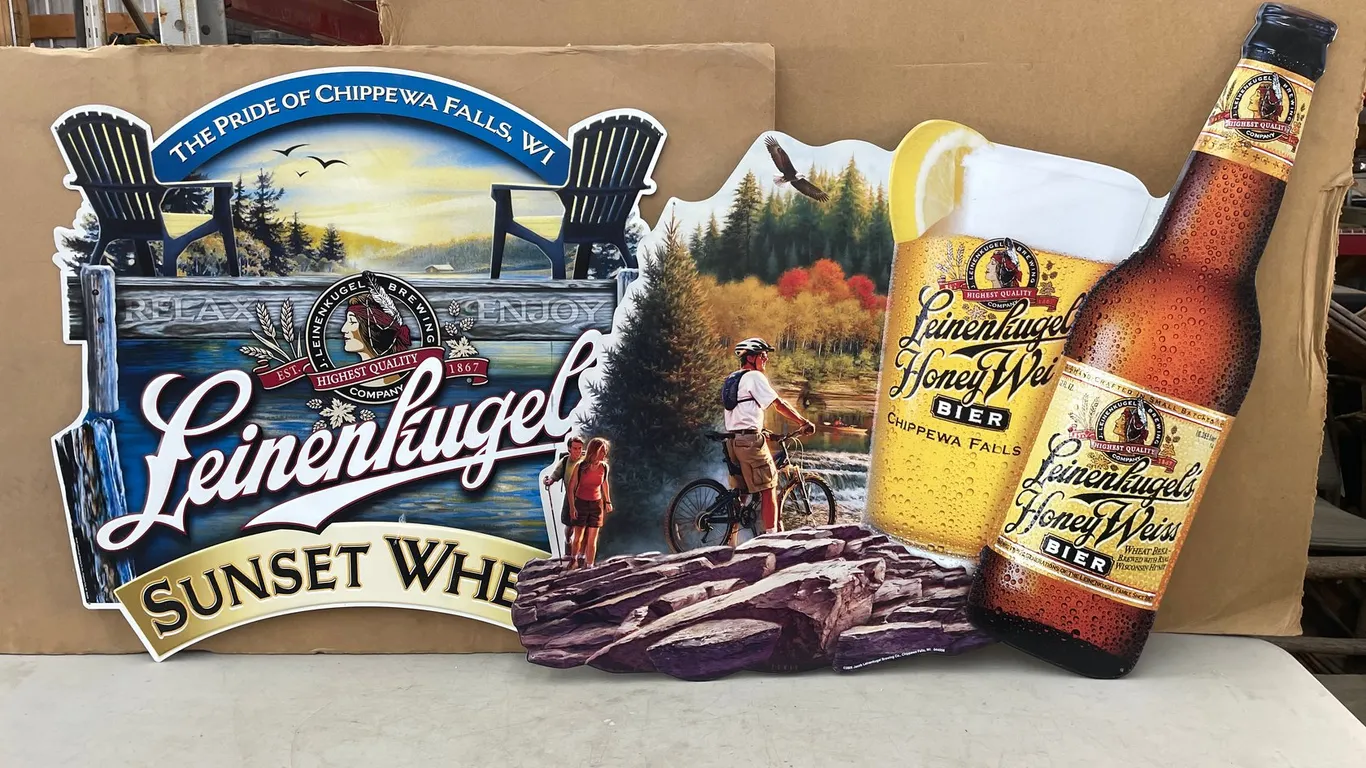 (2) Leinenkugel's Metal Signs