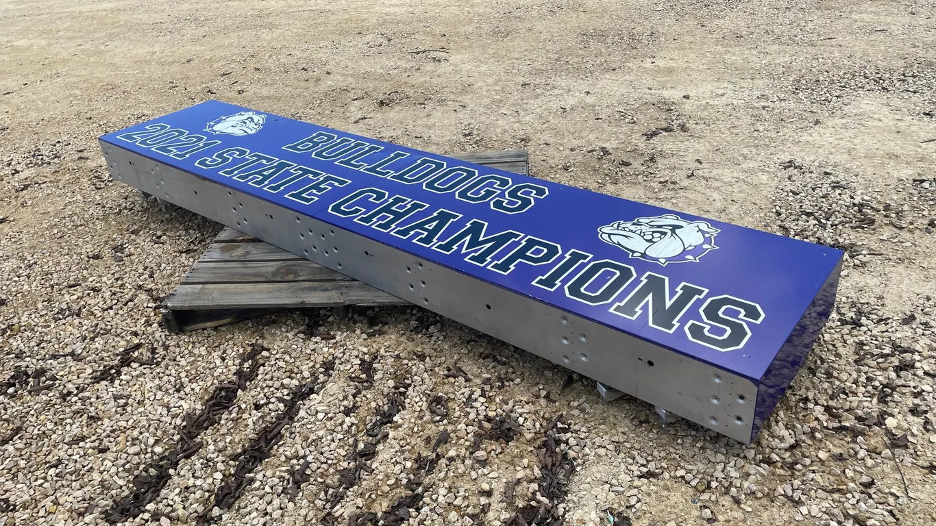 Boyceville School State Metal Sign