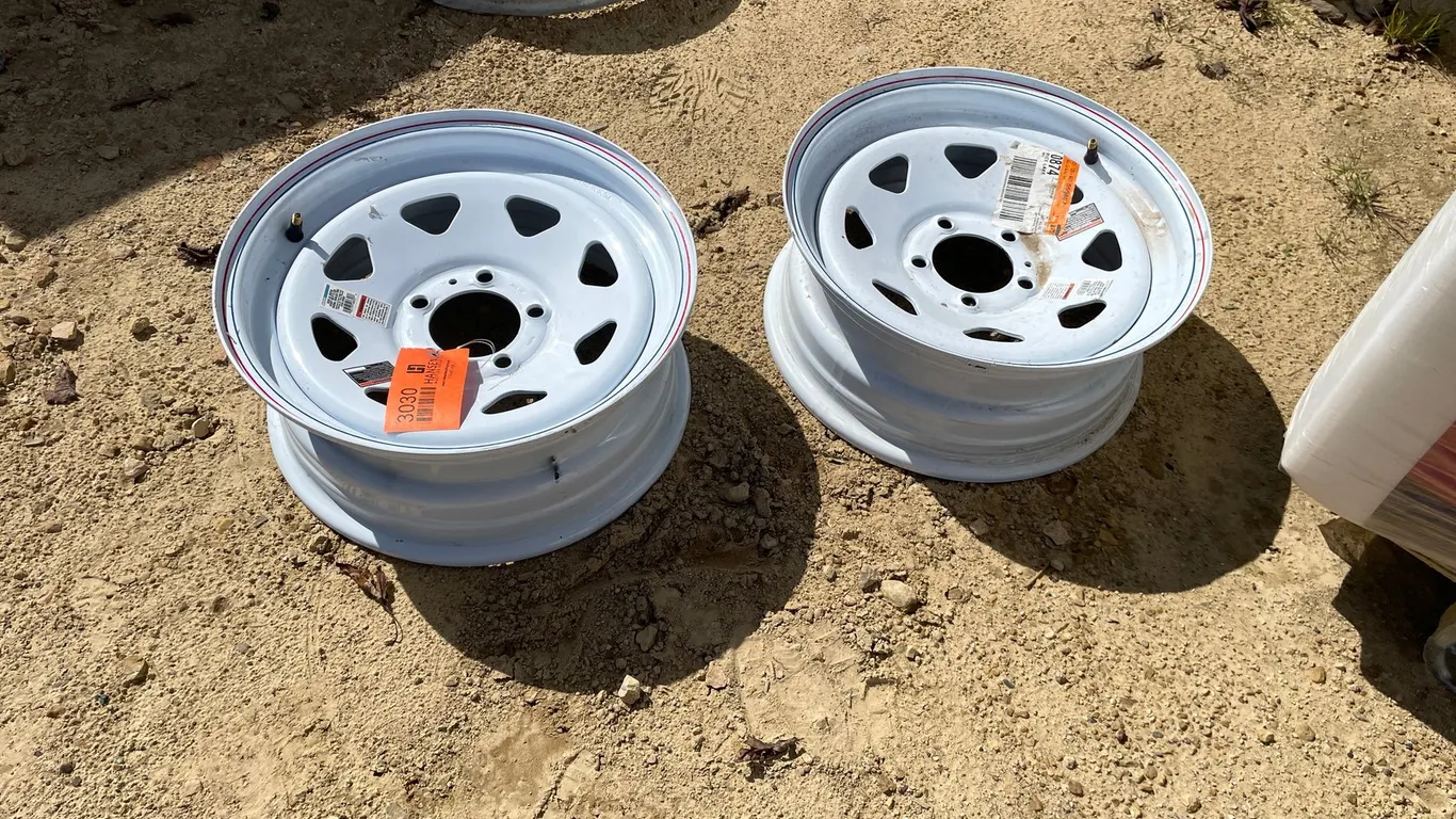 (2) New 15" Trailer Rims