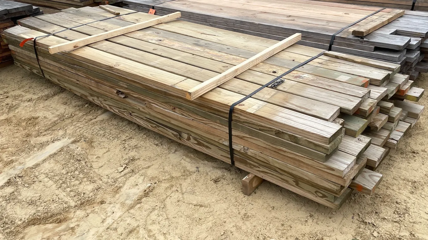 Bundle of Treated 2' x 6', 2' x 8' and 2' x 10' Lumber