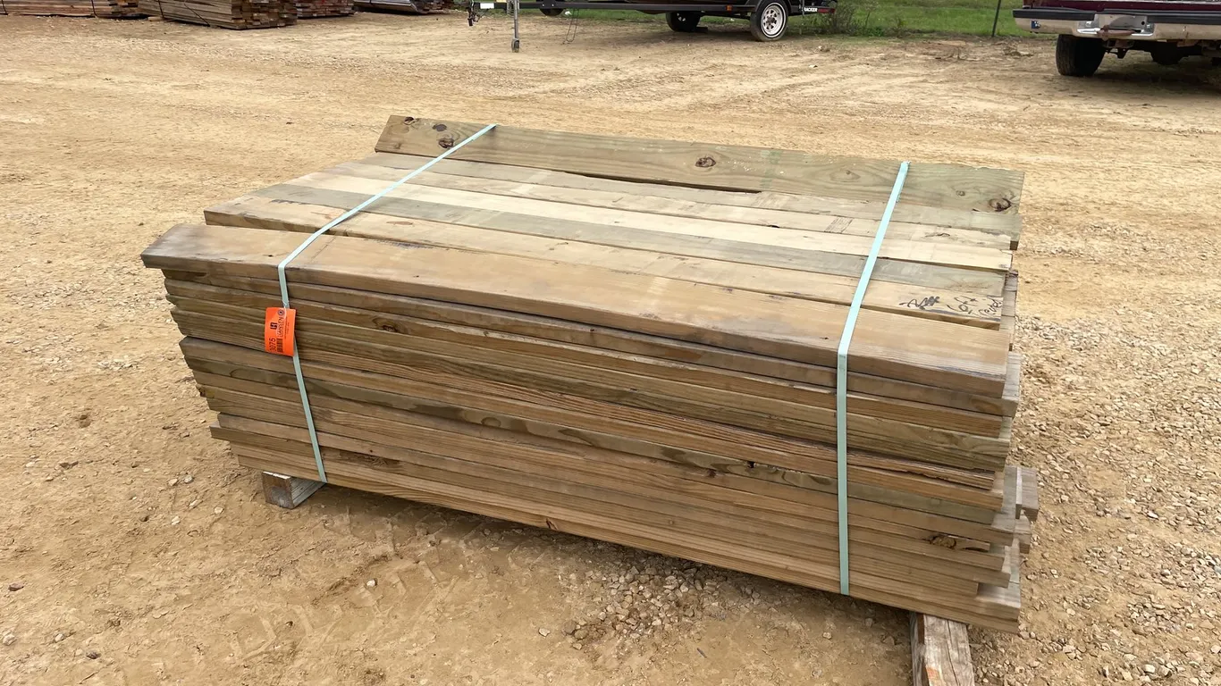 Bundle of Treated 2' x 6' Lumber