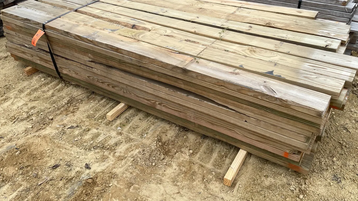 Bundle of Treated 2' x 6' and 2' x 8' Lumber