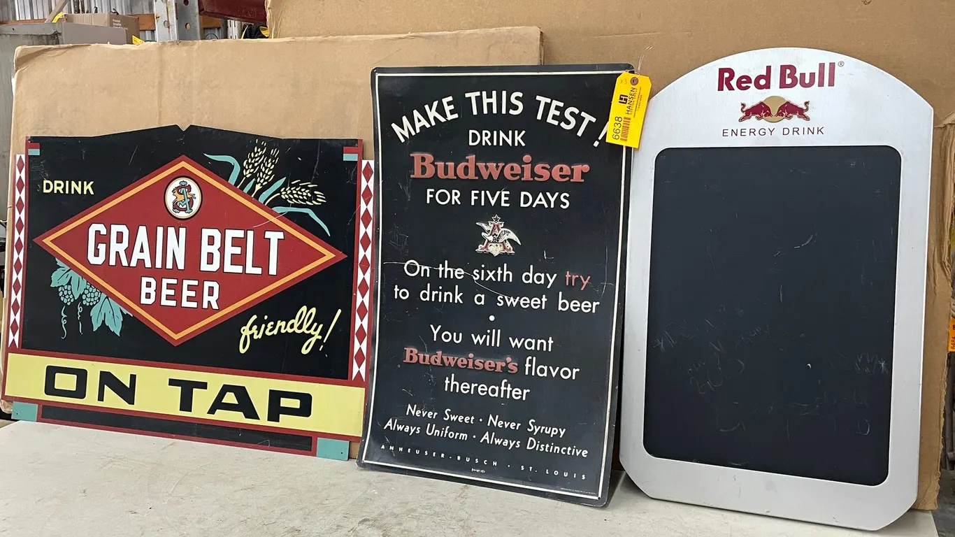 (3) Metal Beer Advertising Signs