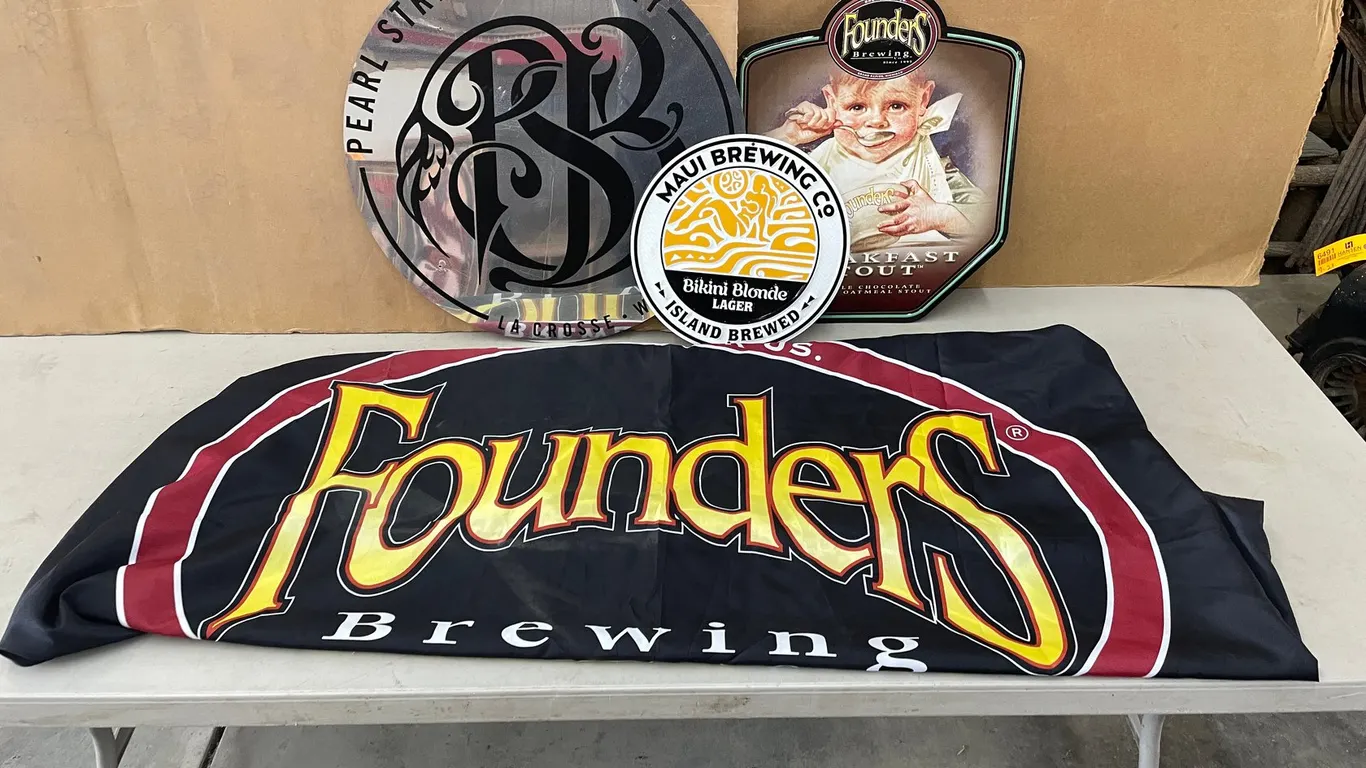 Misc. Brewery Signs and Flag
