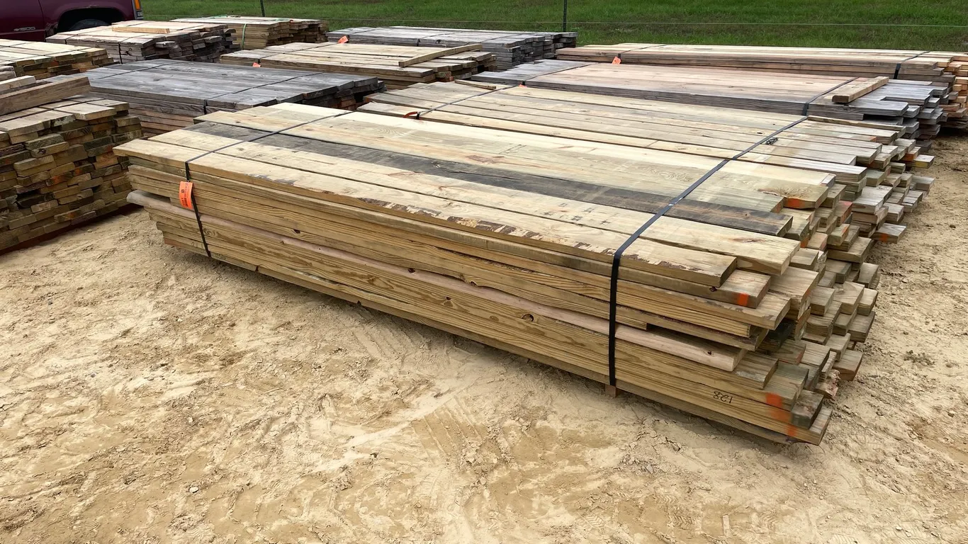 Bundle of Treated 2' x 6' and 2' x 8' Lumber