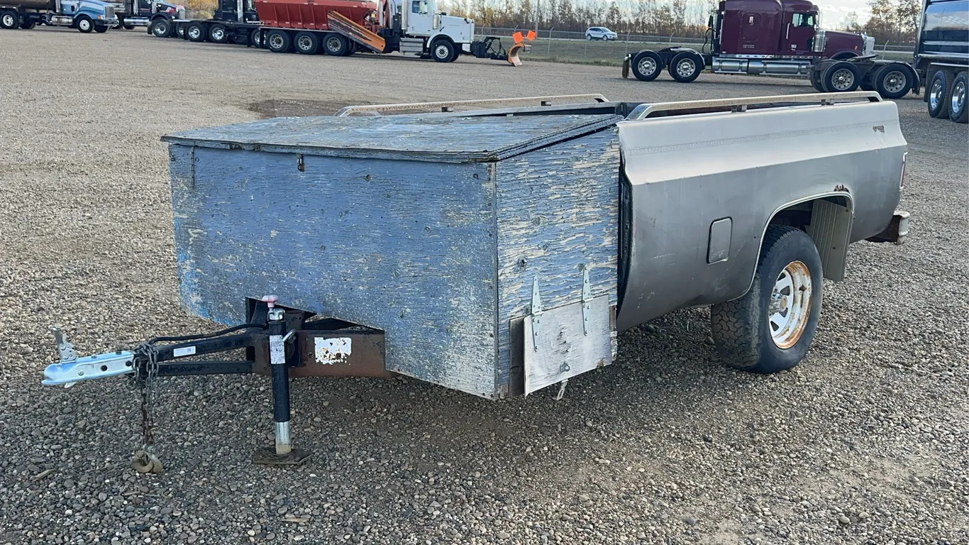 Pickup Truck Box Trailer With Storage Box