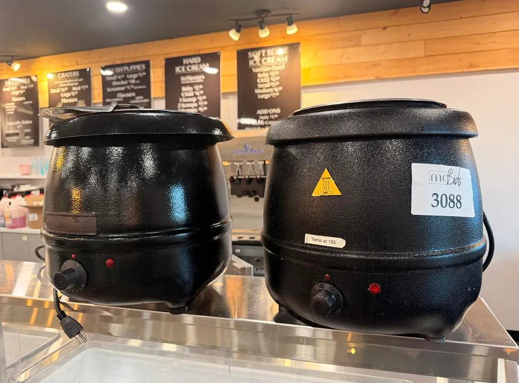 (2) Soup Warmers