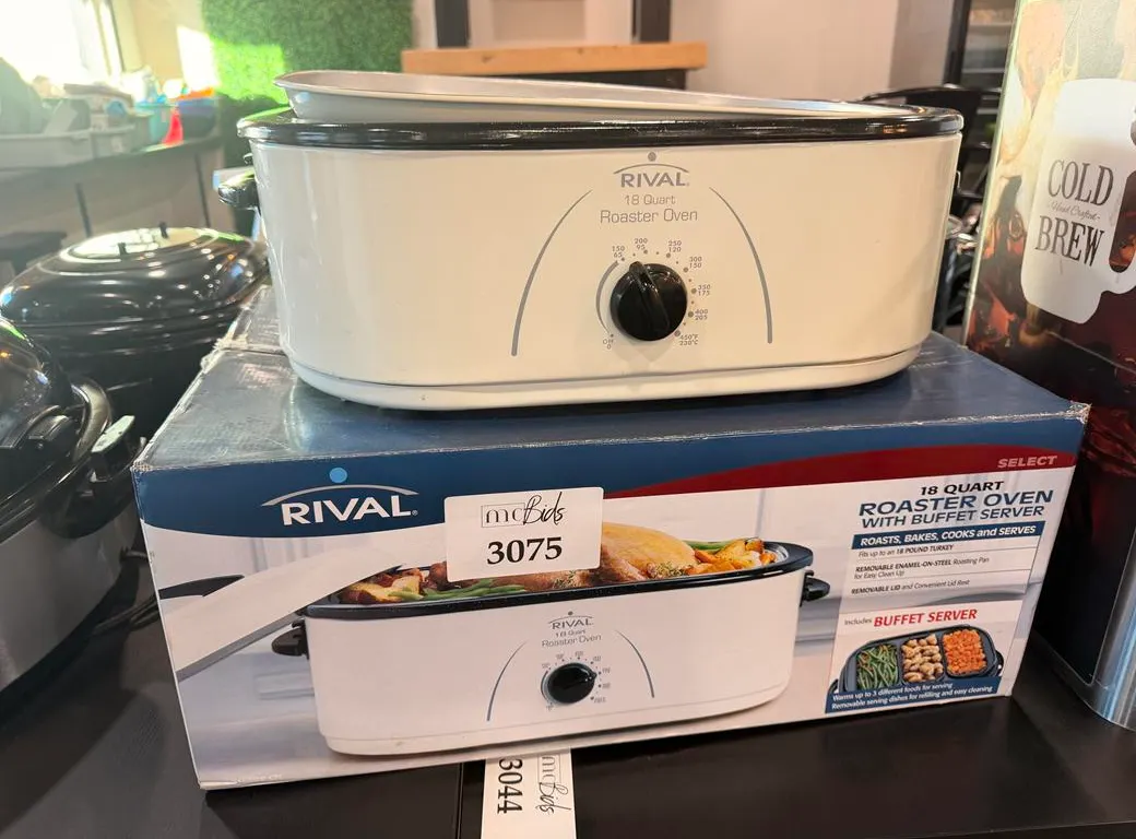 Rival 18-Quart Roaster Oven with Box and Unopened Parts