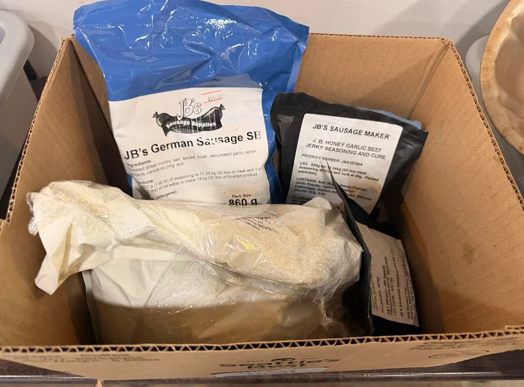 Box of Sausage and Jerky Seasonings