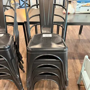 Stack of (4) Metal Chairs